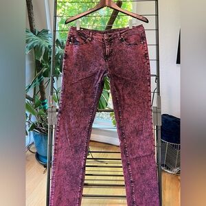 Women's Pink Acid Wash Liverpool Jeans - Size 6